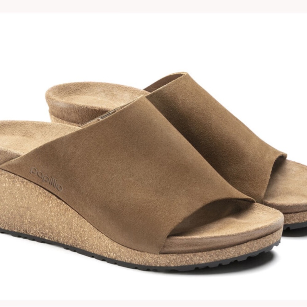 Papillio/Birkenstock Suede Wedge Sandals